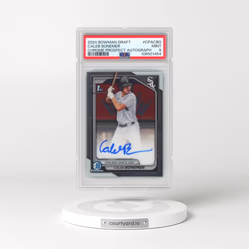 2024 Bowman Draft Chrome Prospect Autographs #CPACBO Caleb Bonemer (PSA 9 MINT)
