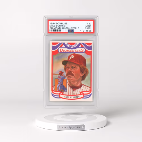 1984 Donruss #23 Mike Schmidt - Diamond Kings-Steele (PSA 9 MINT)