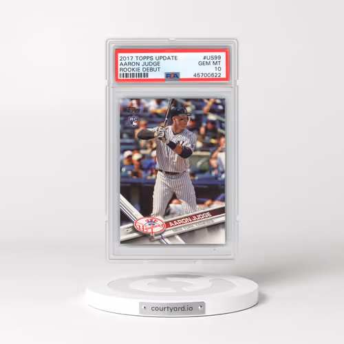 2017 Topps Update #US99 Aaron Judge - Rookie Debut (PSA 10 GEM MINT)