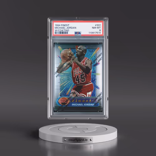 1994 Finest #331 Michael Jordan - w/Coating (PSA 8 NM-MT)