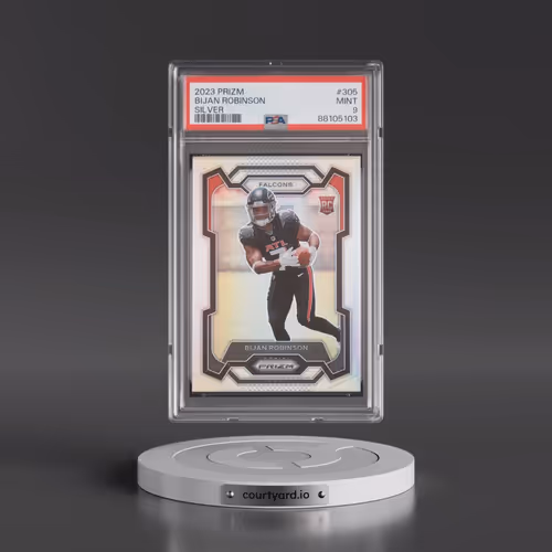 2023 Panini Prizm #305 Bijan Robinson - Silver Prizm (PSA 9 MINT)