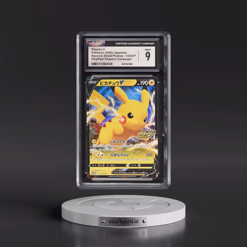 2019 Sword & Shield Promos #122/S-P Pikachu V - Holo PikaPika! Pikachu! Campaign! (CGC 9 MINT)