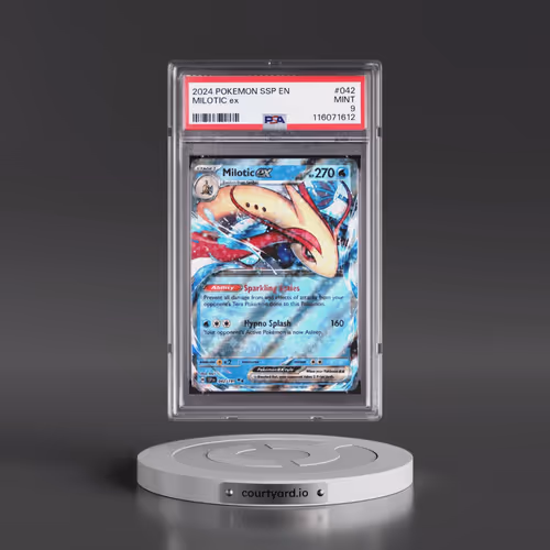 2024 Pokémon Ssp EN-Surging Sparks #042 Milotic EX - Holo (PSA 9 MINT)