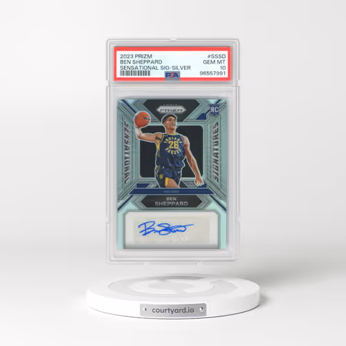 2023 Panini Prizm Sensational Signatures #SSSD Ben Sheppard - Silver (PSA 10 GEM MINT)