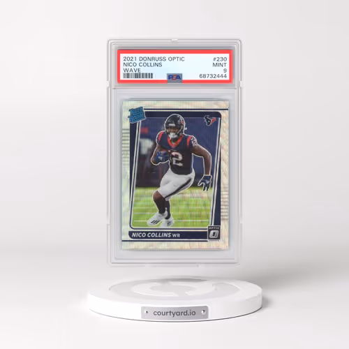 2021 Panini Donruss Optic #230 Nico Collins - Wave (PSA 9 MINT)