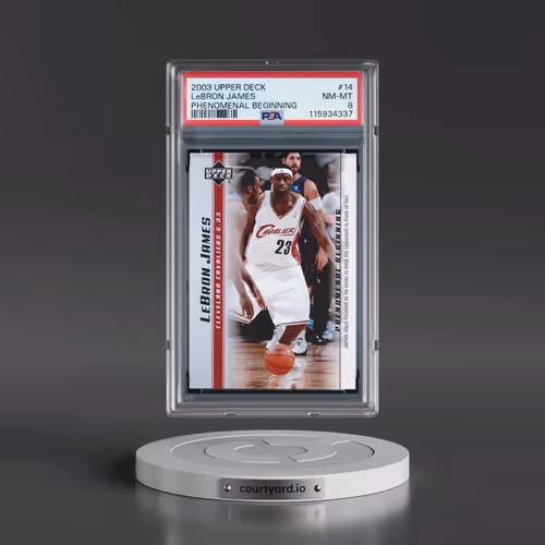 2003 Upper Deck Lebron James Phenomenal Beginnings #14 LeBron James (PSA 8 NM-MT)