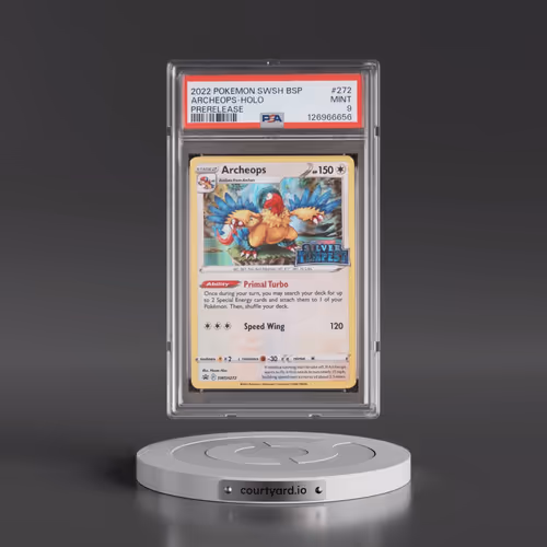 2022 Pokémon Swsh Black Star Promo #272 Archeops - Holo Prerelease (PSA 9 MINT)