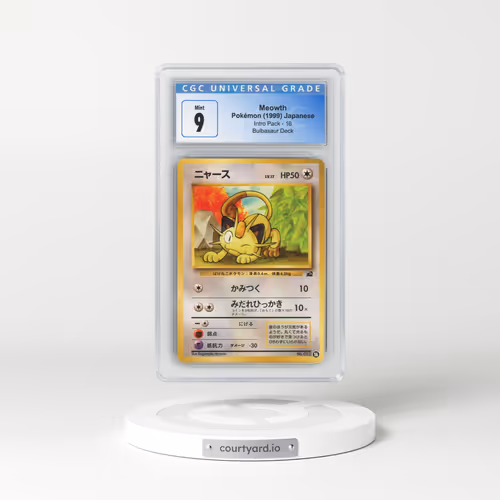 1999 Intro Pack #16 Meowth - Bulbasaur Deck (CGC 9 MINT)