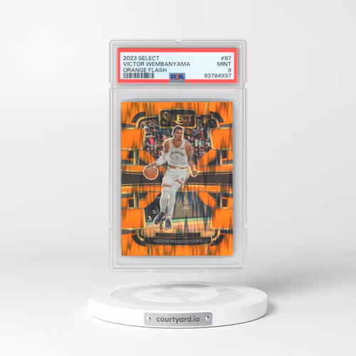 2023 Panini Select #87 Victor Wembanyama - Orange Flash (PSA 9 MINT)