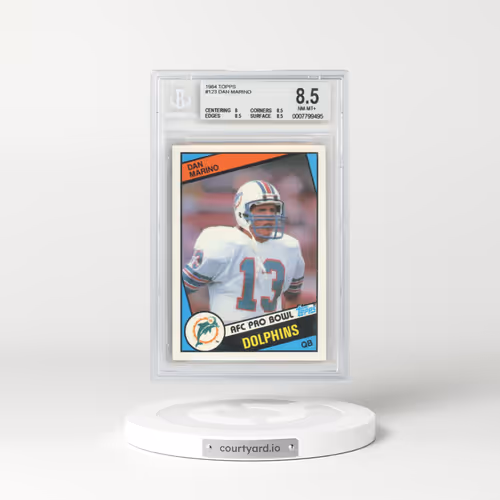 1984 Topps #123 Dan Marino (BGS 8.5 NM-MT+)