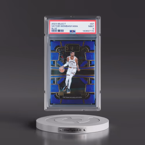 2023 Panini Select #87 Victor Wembanyama - Blue (PSA 9 MINT)