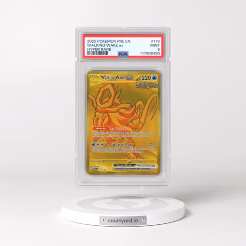 2025 Pokémon Pre EN-Prismatic Evolutions #178 Walking Wake EX - Holo Hyper Rare (PSA 9 MINT)
