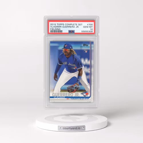 2019 Topps Complete Set #700 Vladimir Guerrero Jr. - Fielding (PSA 10 GEM MINT)