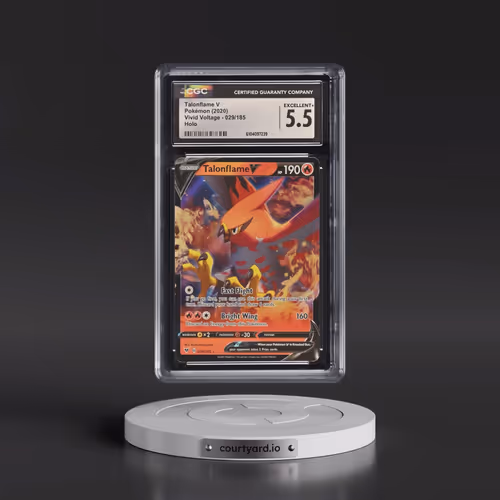 2020 Vivid Voltage #029/185 Talonflame V - Holo (CGC 5.5 EX+)