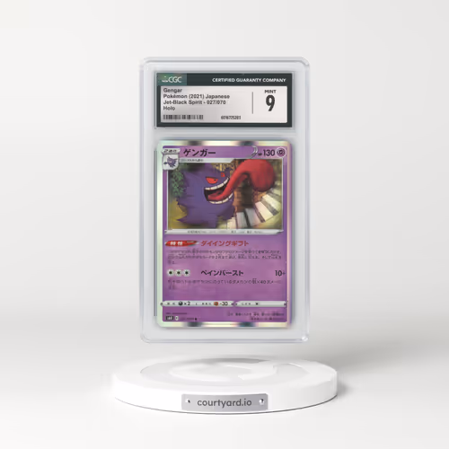 2021 Jet-Black Spirit #027/070 Gengar - Holo (CGC 9 MINT)