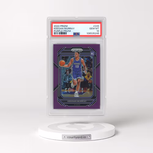 2022 Panini Prizm #245 Keegan Murray - Purple Prizm (PSA 10 GEM MINT)