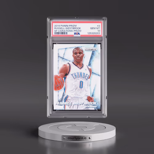 2014 Panini Prizm SP Variations #2 Russell Westbrook - Prizm (PSA 10 GEM MINT)