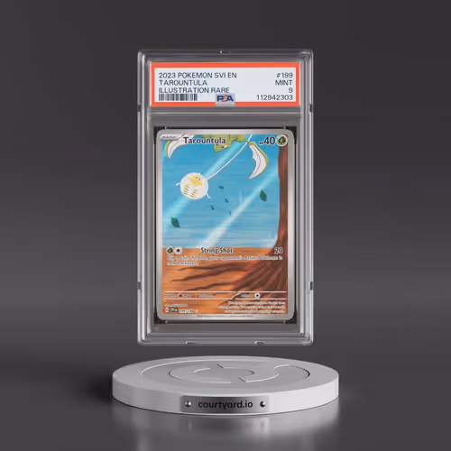 2023 Pokémon Svi EN-Scarlet & Violet #199 Tarountula - Illustration Rare (PSA 9 MINT)