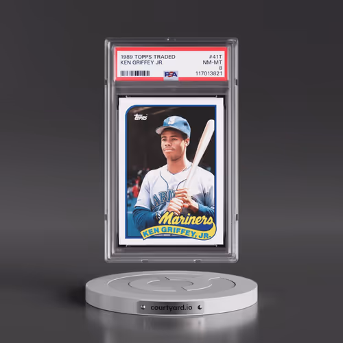 1989 Topps Traded #41T Ken Griffey Jr (PSA 8 NM-MT)