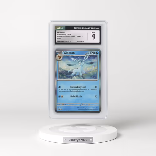 2025 Prismatic Evolutions - PRE EN #025/131 Glaceon - Holo (CGC 9 MINT)