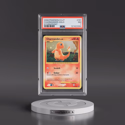 2008 Pokémon Diamond & Pearl Stormfront #101 Charmander - Holo (PSA 7 NM)