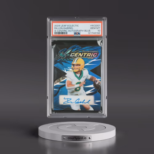 2024 Leaf Eclectic X-Centric Autographs #XCDG1 Dillon Gabriel - Blue (PSA 10 GEM MINT)