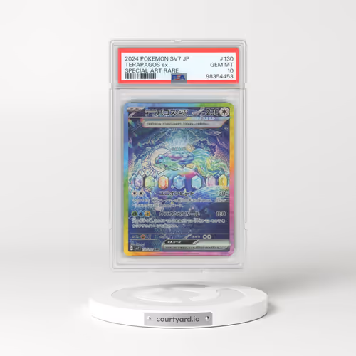 2024 Pokémon SV7-Stellar Miracle #130 Terapagos EX - Holo Special Art Rare (PSA 10 GEM MINT)
