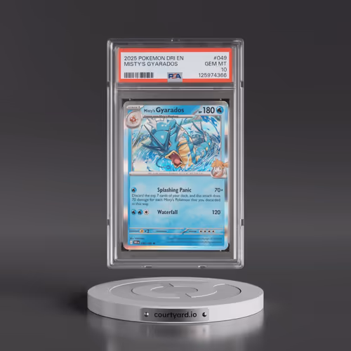 2025 Pokémon Dri EN-Destined Rivals #049 Misty's Gyarados (PSA 10 GEM MINT)