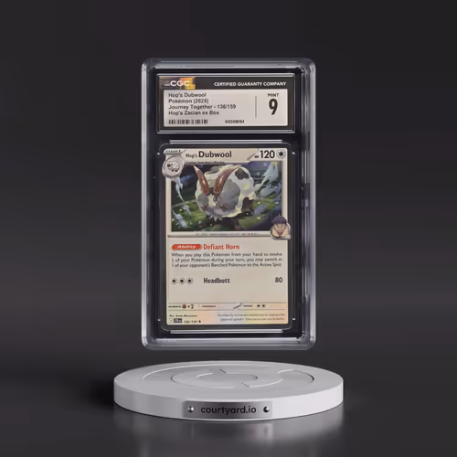 2025 Journey Together - JTG EN #136/159 Hop's Dubwool - Hop's Zacian ex Box (Cosmos Holo) (CGC 9 MIN