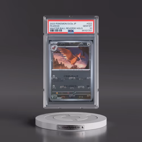 2023 Pokémon Sv2a-Pokemon 151 #022 Fearow - Reverse Holo Master Ball (PSA 10 GEM MINT)