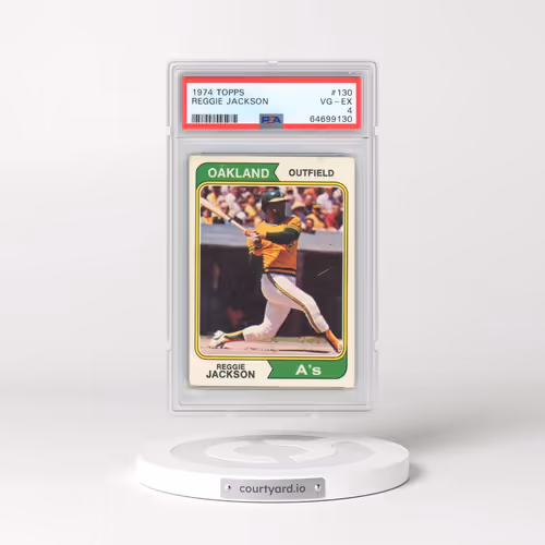 1974 Topps #130 Reggie Jackson (PSA 4 VG-EX)