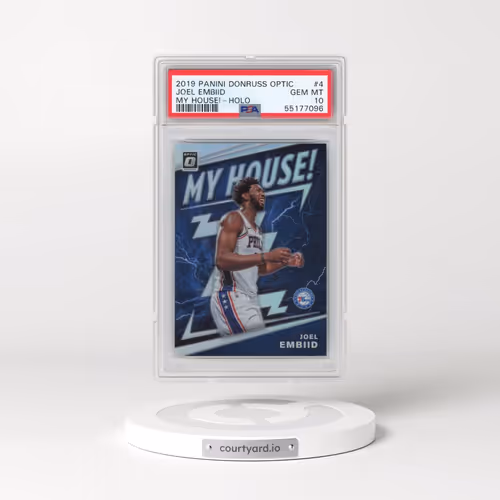 2019 Panini Donruss Optic My House! #4 Joel Embiid - Holo (PSA 10 GEM MINT)