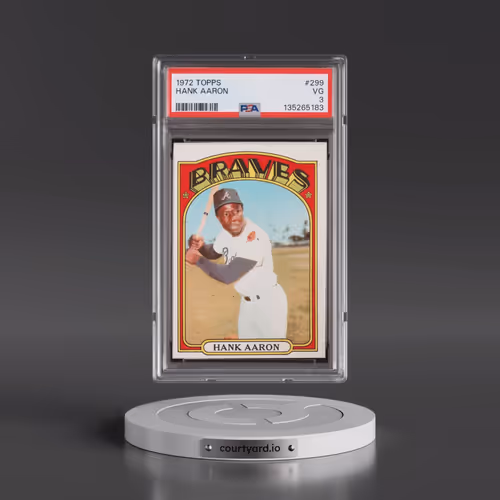 1972 Topps #299 Hank Aaron (PSA 3 VG)