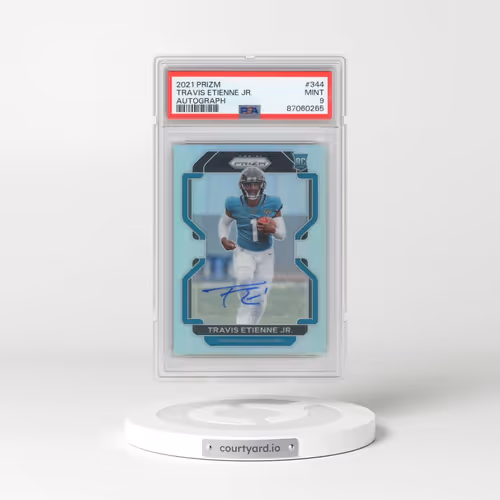 2021 Panini Prizm #344 Travis Etienne Jr. - Autograph (PSA 9 MINT)