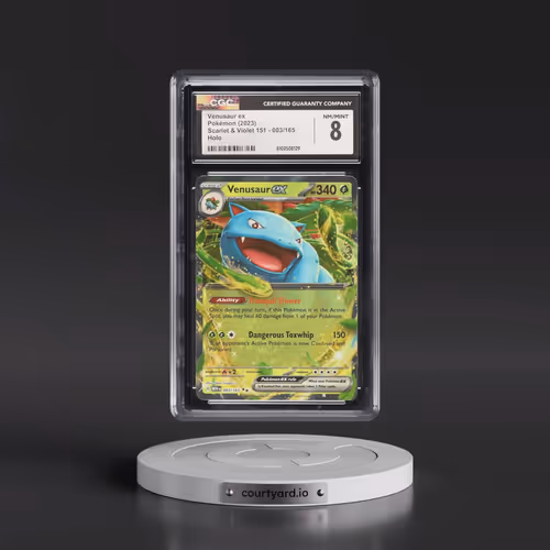 2023 Scarlet & Violet 151 - MEW EN #003/165 Venusaur ex - Holo (CGC 8 NM-MT)