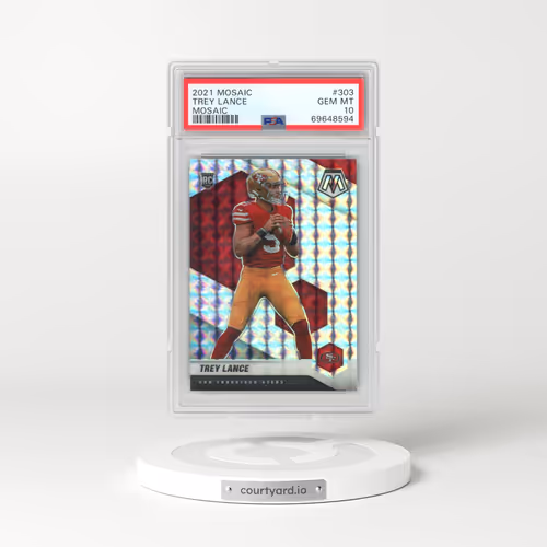 2021 Panini Mosaic #303 Trey Lance - Mosaic (PSA 10 GEM MINT)