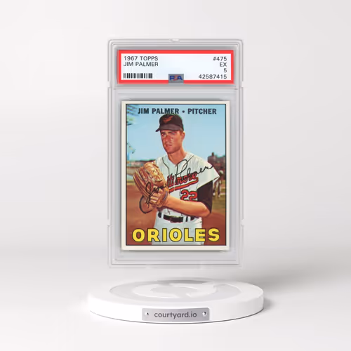 1967 Topps #475 Jim Palmer (PSA 5 EX)