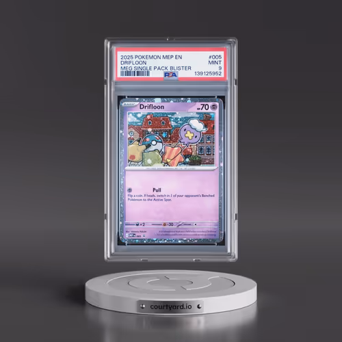 2025 Pokémon Mep EN-Me Black Star Promo #005 Drifloon - Mega Evolution Single Pack Blister (PSA 9 MI