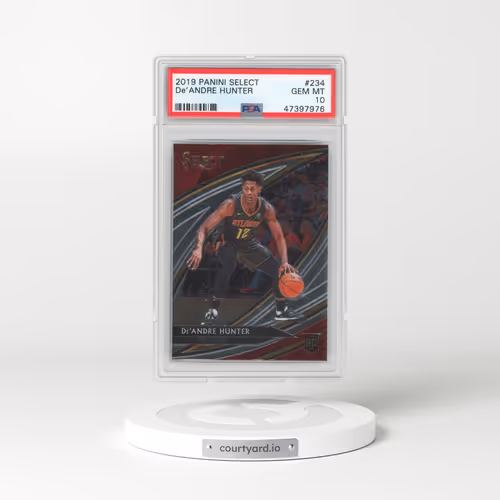 2019 Panini Select #234 DE'Andre Hunter (PSA 10 GEM MINT)