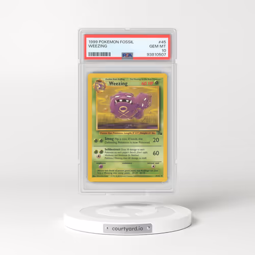 1999 Fossil #45 Weezing (PSA 10 GEM MINT)