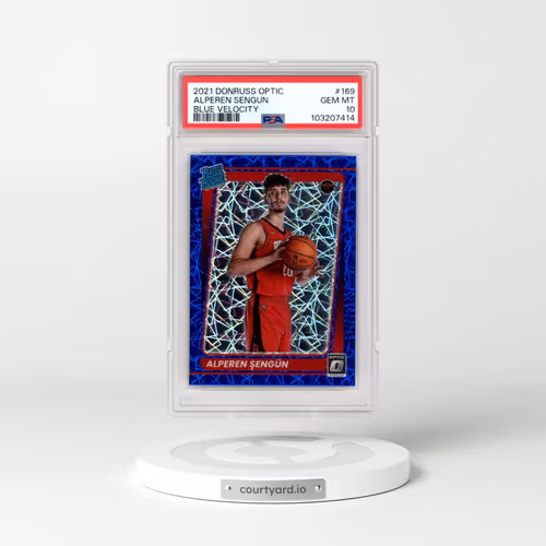 2021 Panini Donruss Optic #169 Alperen Sengun - Blue Velocity (PSA 10 GEM MINT)