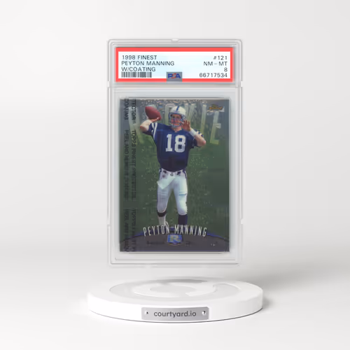 1998 Finest #121 Peyton Manning - w/Coating (PSA 8 NM-MT)