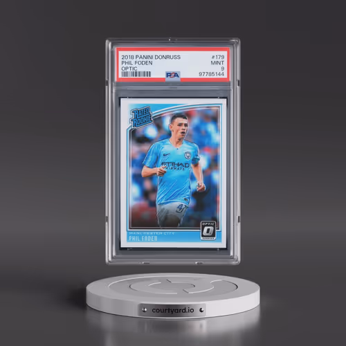 2018 Panini Donruss #179 Phil Foden - Optic (PSA 9 MINT)