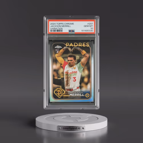 2024 Topps Chrome #207 Jackson Merrill - Variation (PSA 10 GEM MINT)