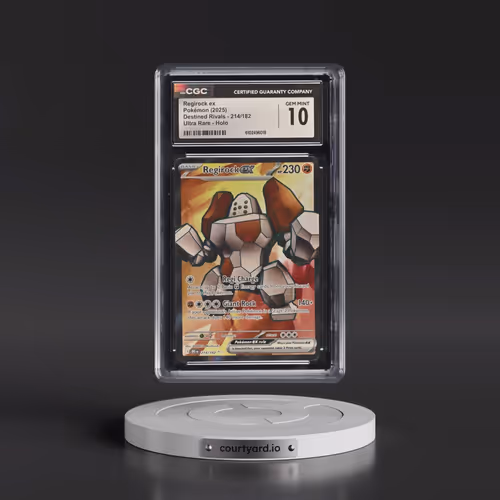 2025 Pokémon Dri EN-Destined Rivals #214 Regirock EX - Holo Ultra Rare (CGC 10 GEM MINT)