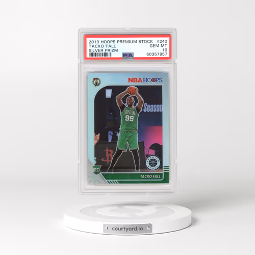 2019 Panini Hoops Premium Stock #240 Tacko Fall - Silver Prizm (PSA 10 GEM MINT)