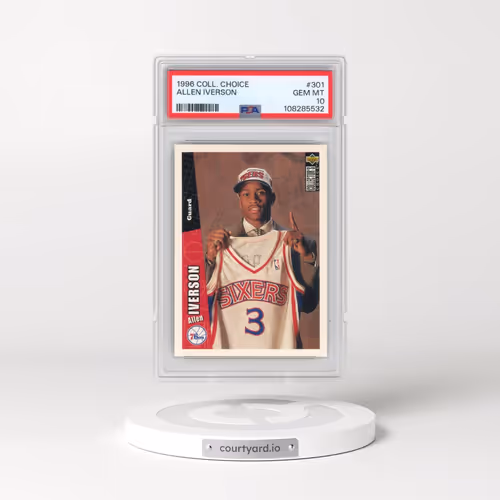 1996 Collector's Choice #301 Allen Iverson (PSA 10 GEM MINT)