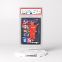 2019 Topps On Demand Match Attax #12 Erling Haaland - UEFA Champions League (PSA 8 NM-MT)
