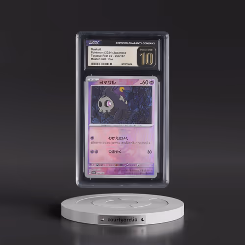 2024 Pokémon Sv8a-Terastal Fest EX #064 Duskull - Reverse Holo Master Ball (CGC 10 PRISTINE)