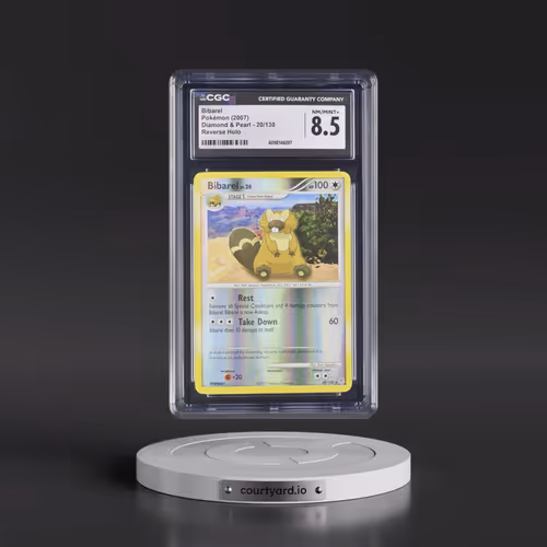 2007 Diamond & Pearl #20/130 Bibarel - Reverse Holo (CGC 8.5 NM-MT+)